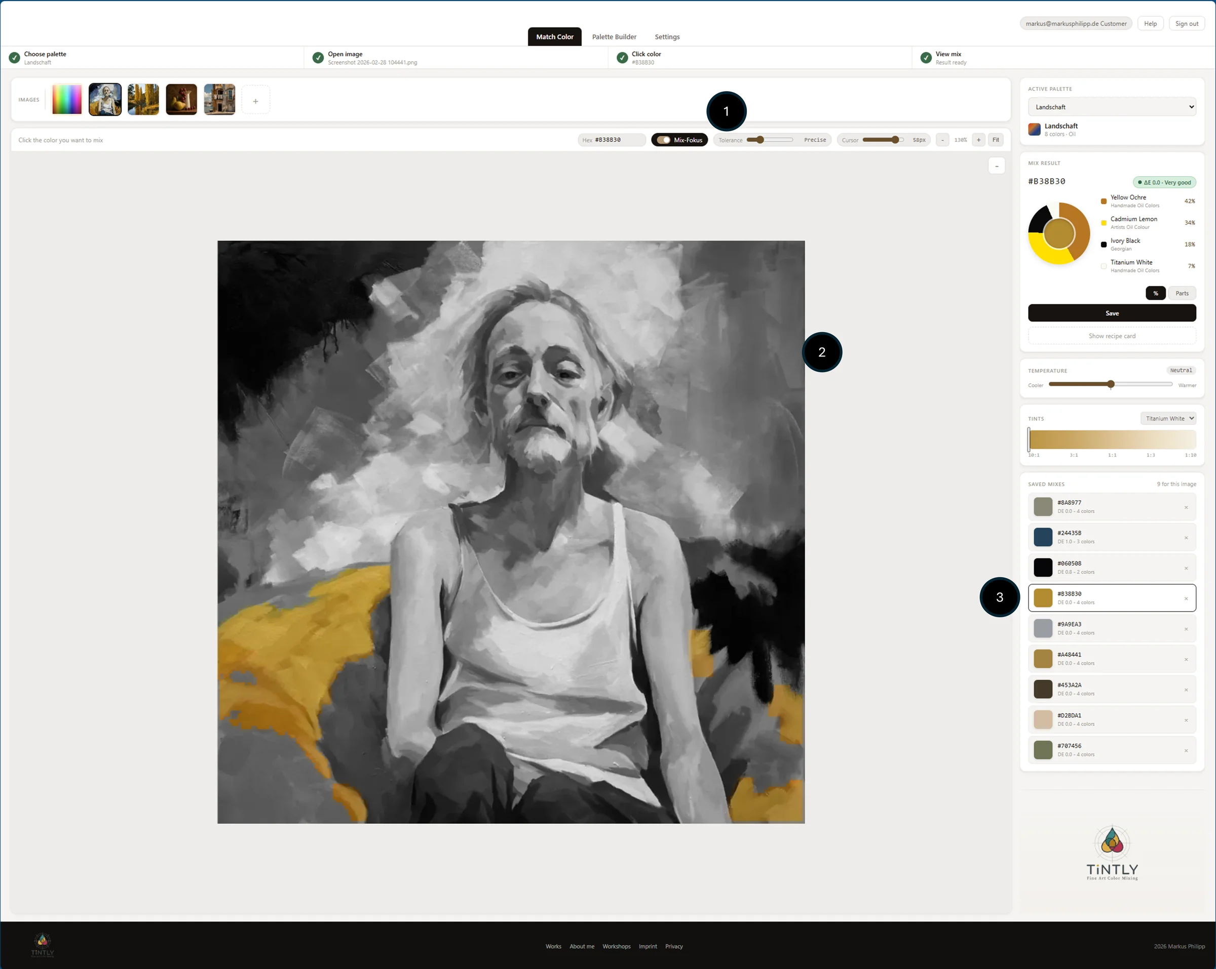 Mix focus view